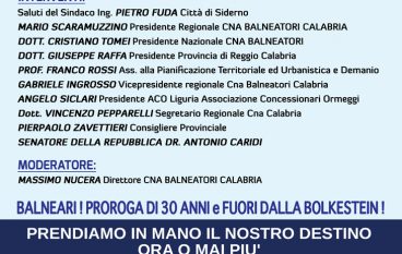 Siderno, assemblea del Cna Balneatori Calabria