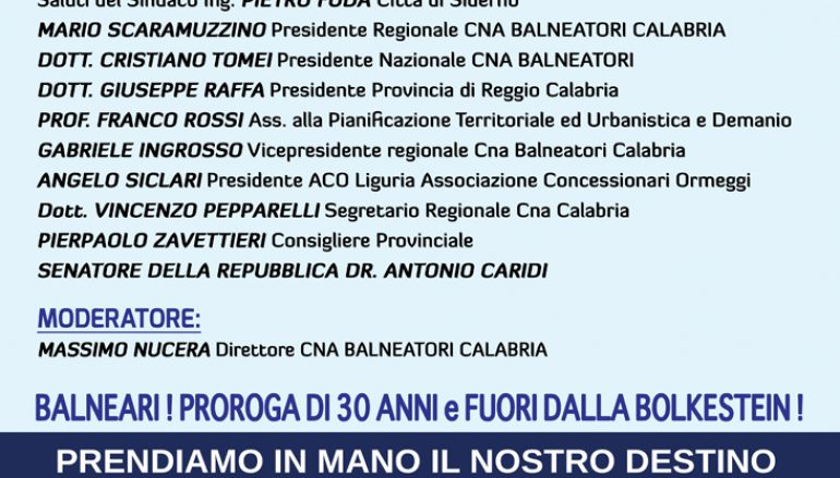 Siderno, assemblea del Cna Balneatori Calabria