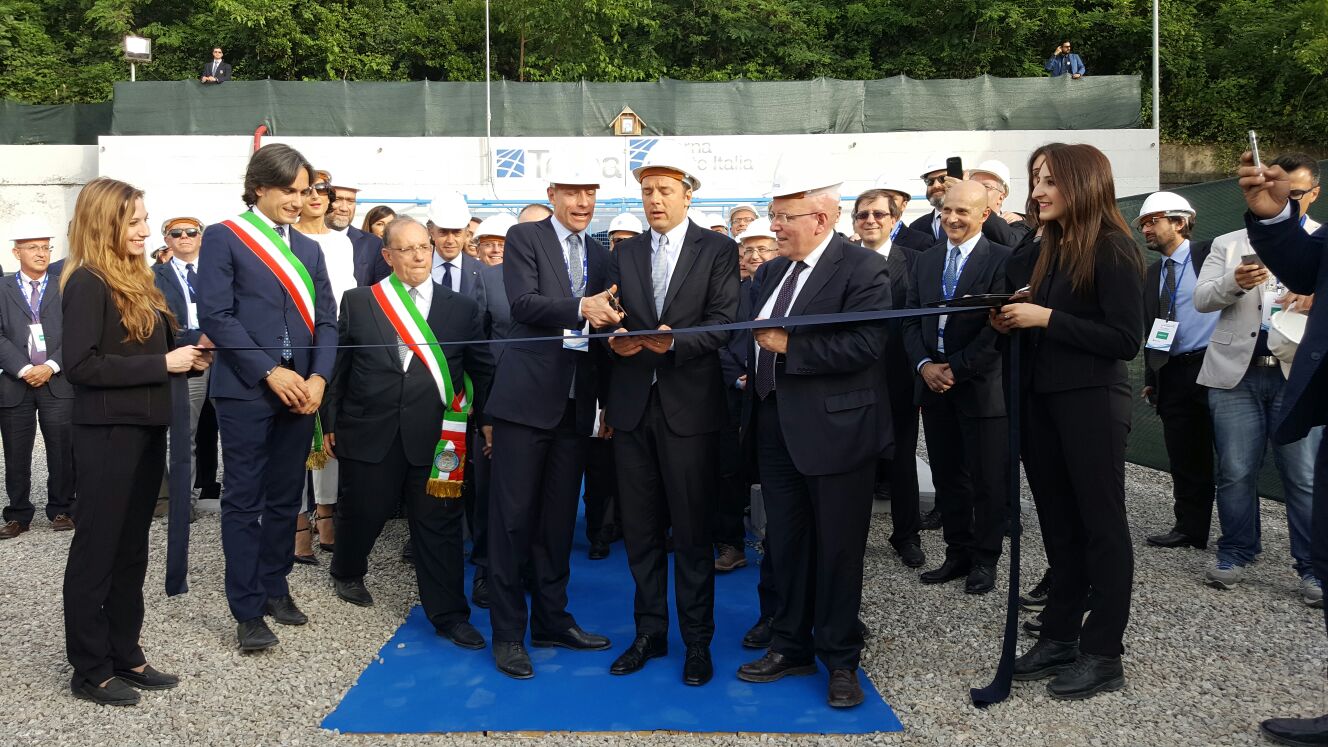 oliverio renzi inaugurazione elettrodotto