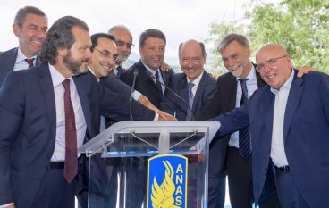 A3, inaugurato Viadotto Italia con il Premier Renzi