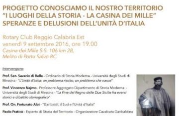 Melito, il Rotary promuove dibattito sull’Unità d’Italia