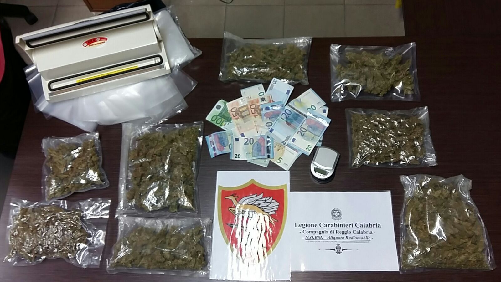 droga sequestrata reggio calabria