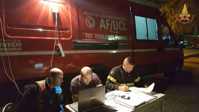 vigili del fuoco disperso