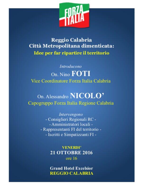 incontro fi reggio calabria