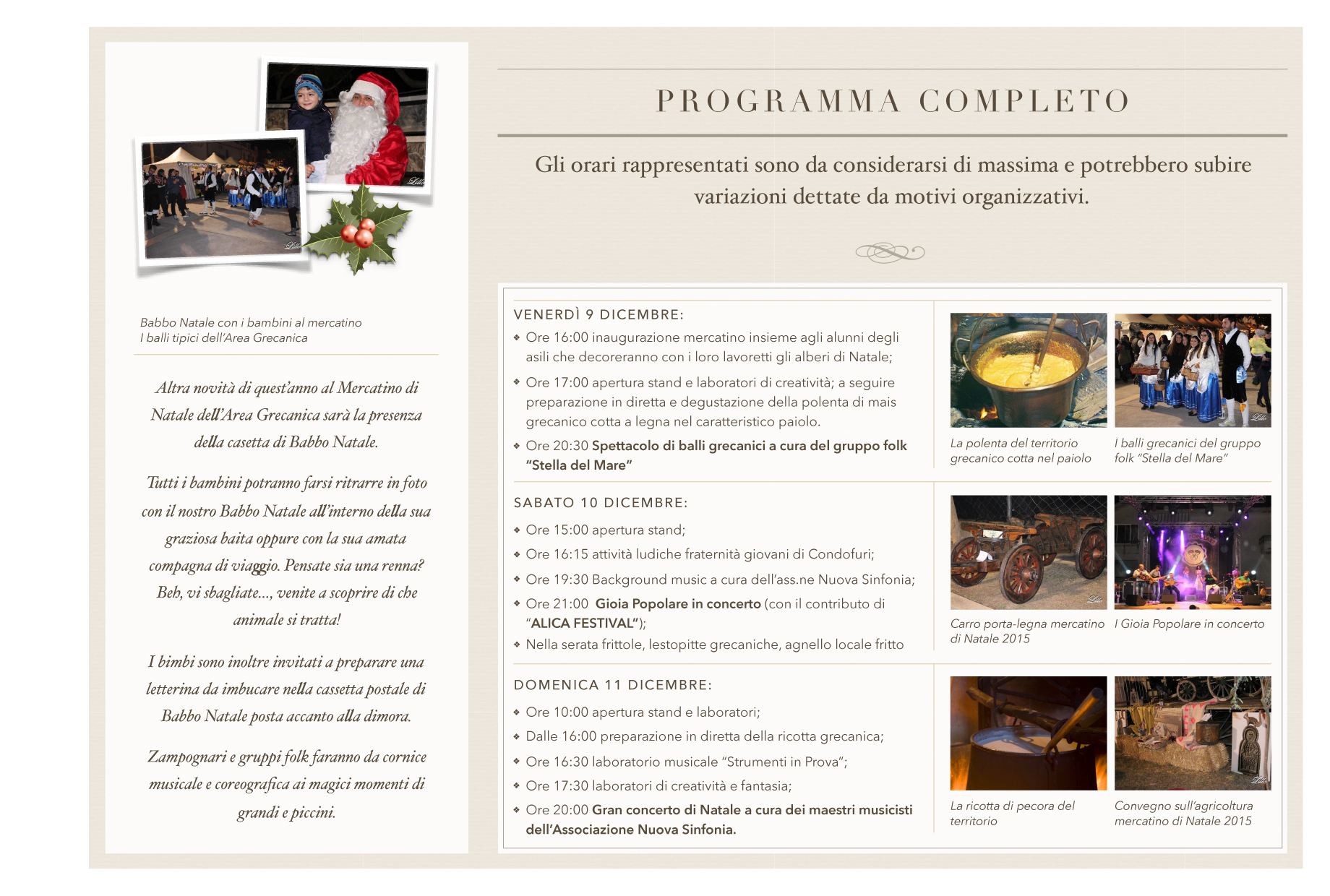 programma mercatino natale 2016