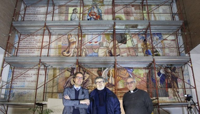 Reggio, inaugurazione dell’abside della Chiesa del Soccorso con “Le Muse”
