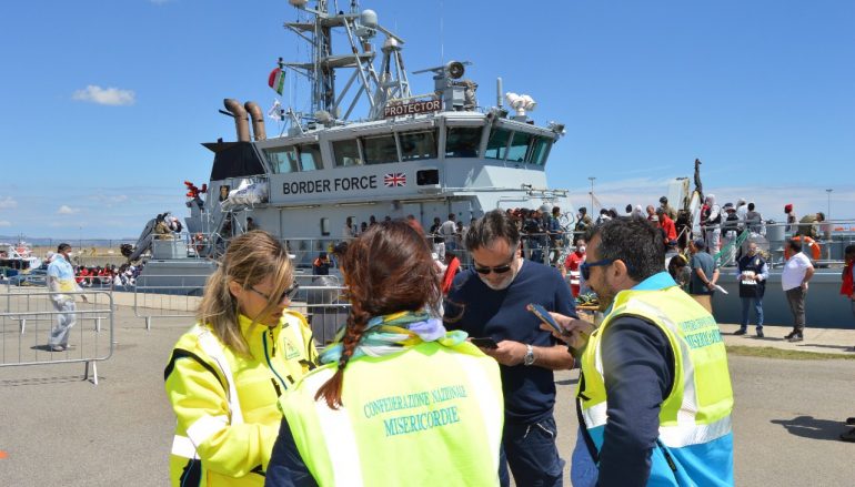 Sbarchi a Crotone, il Commissario della Misericordia di Isola ringrazia i volontari
