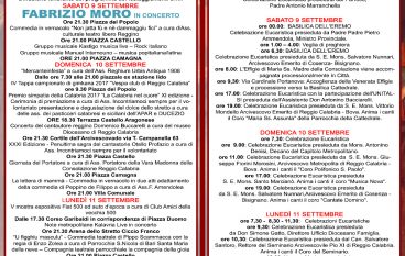 Reggio Calabria, ecco il programma delle celebrazioni mariane 2017