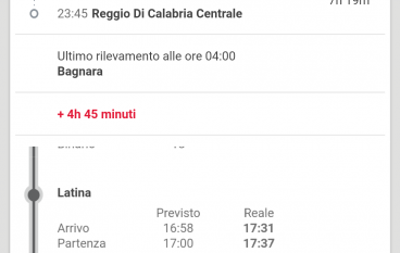 Intercity Roma-Reggio Calabria, odissea di 12 ore