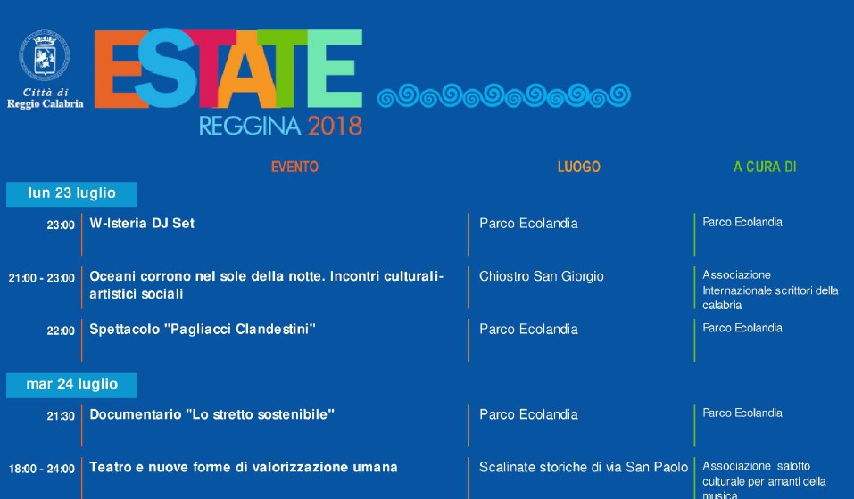 estate reggina 2018