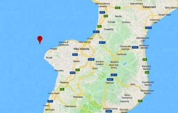 Terremoto in Calabria, scossa a largo di Tropea