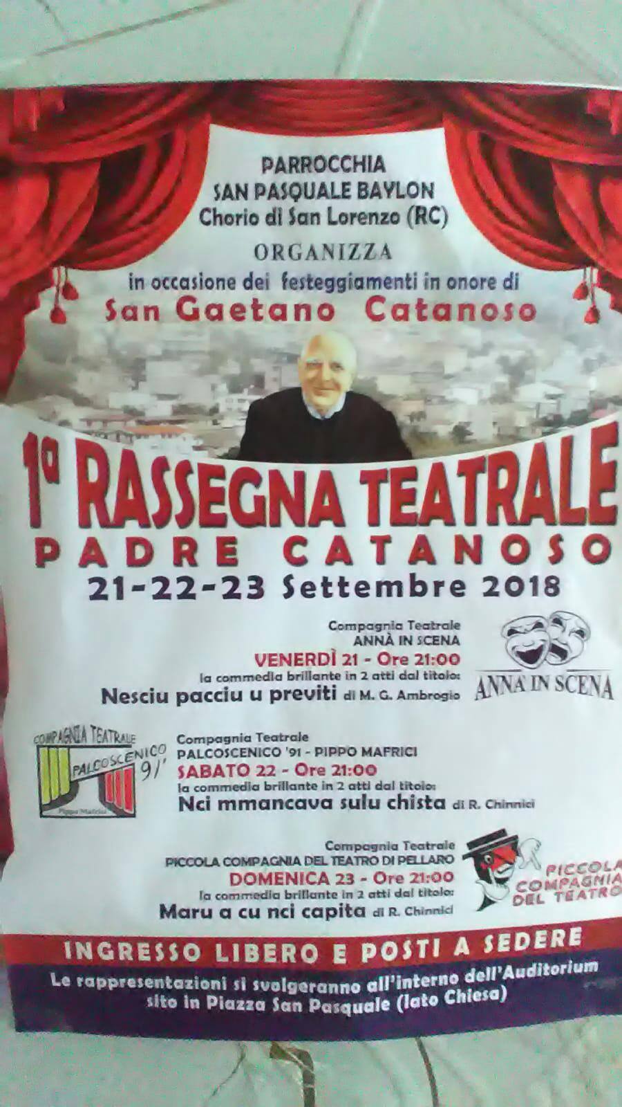 Rassegna Teatrale Padre Catanoso