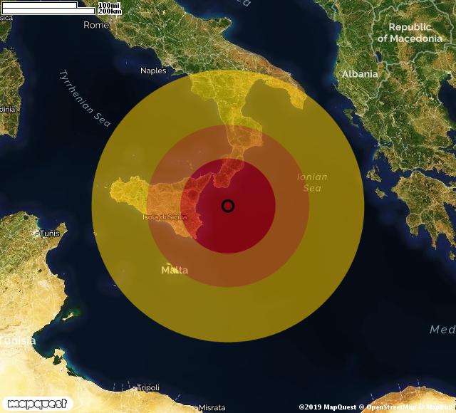 Sisma a largo di Capo Spartivento