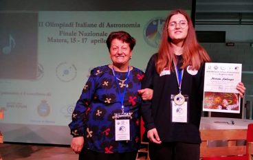 Olimpiadi Astronomia, medaglia per Miriam Ambrogio di Lazzaro