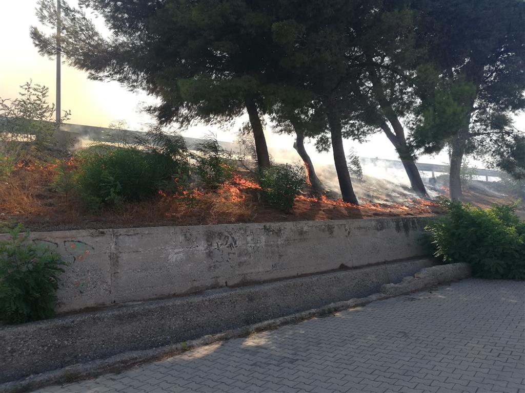 incendio a piazza zagarella di Lazzaro