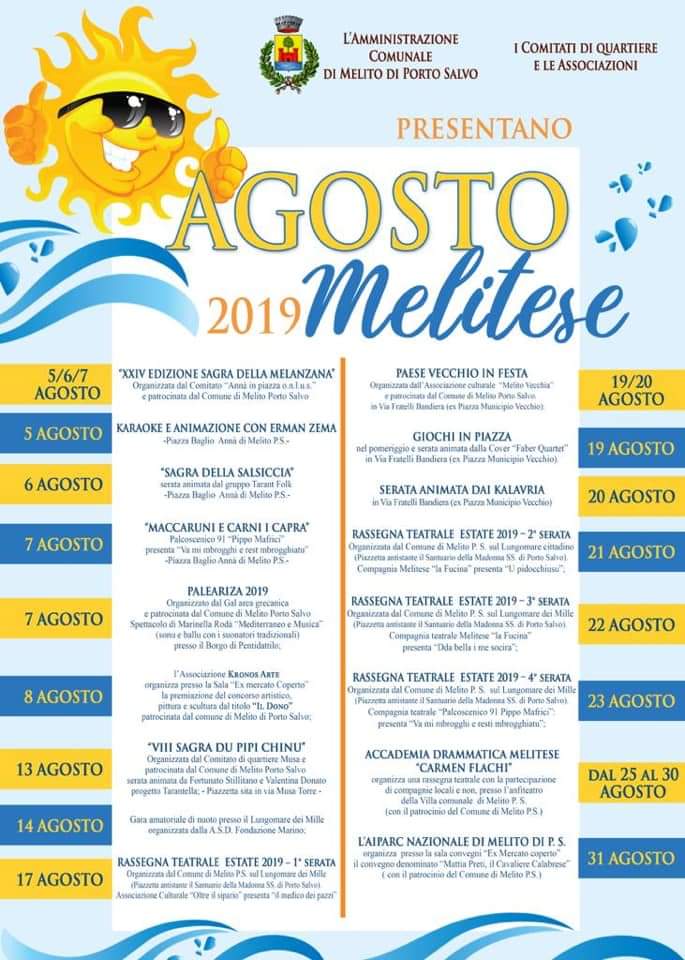 Agosto Melitese 2019