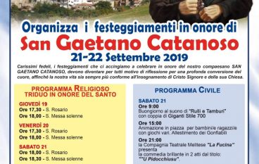 Festa San Gaetano Catanoso 2019 a Chorio