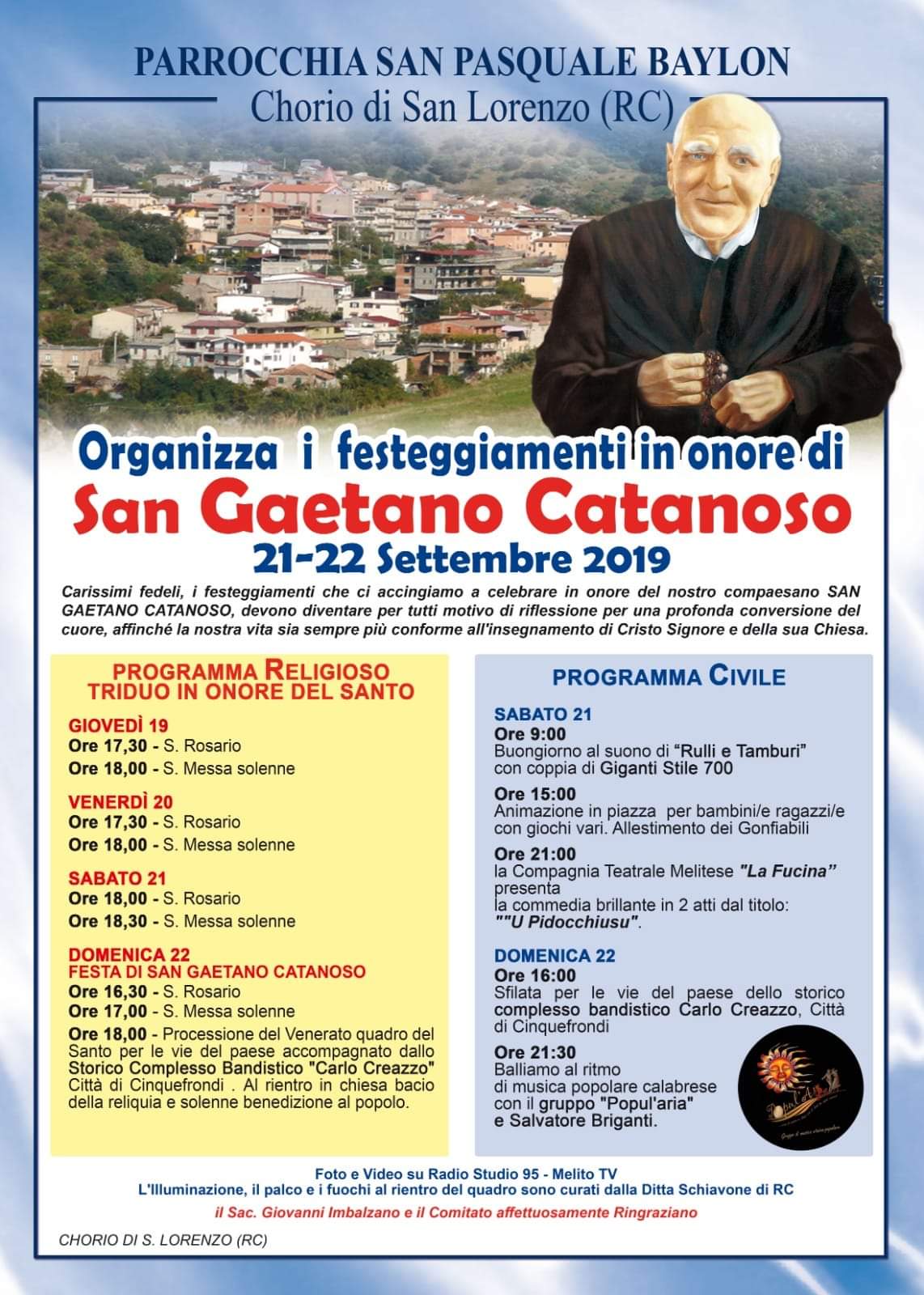 Festa San Gaetano Catanoso 2019