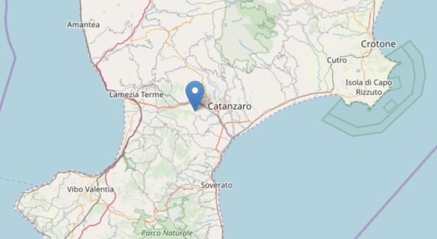 Scossa di terremoto a Catanzaro