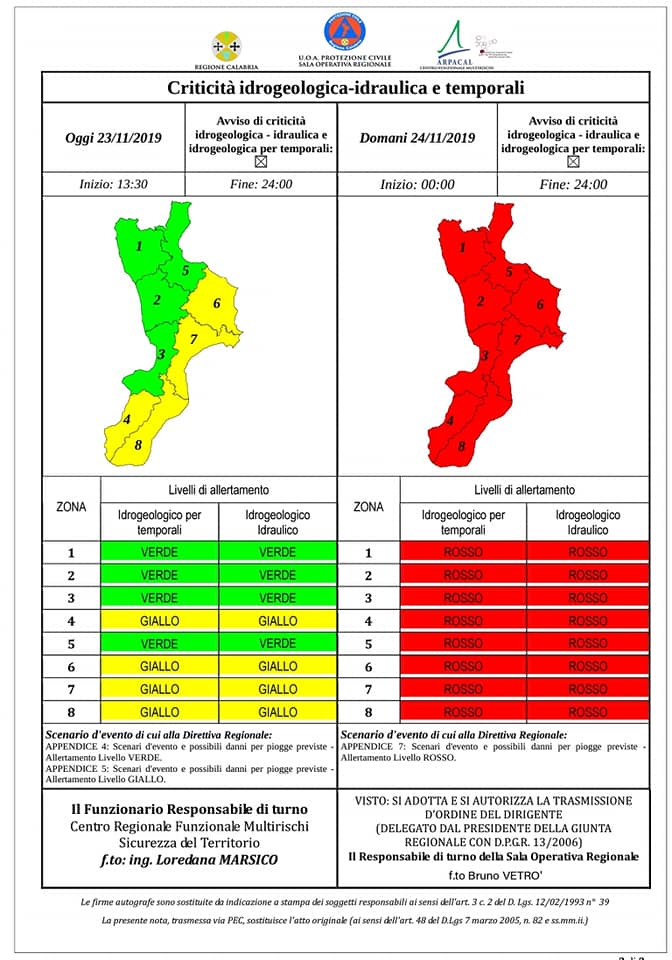 maltempo in Calabria