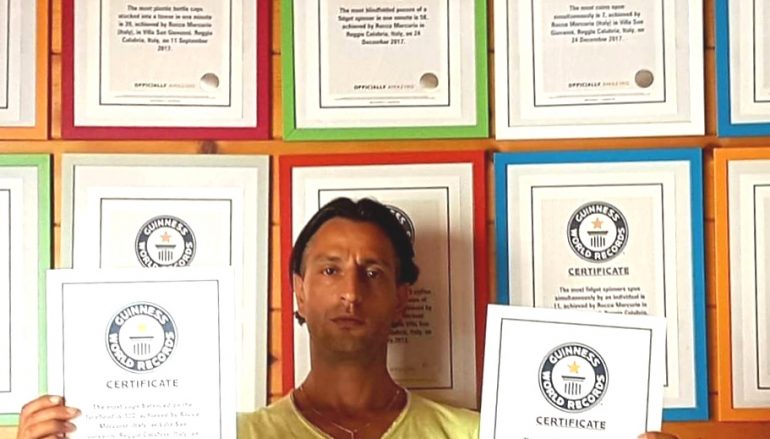 32 Guinness World Records per il reggino Rocco Mercurio
