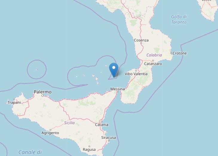 terremoto mar tirreno