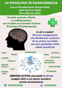 LOCANDINA PSICOLOGO Parafarmacia Rodà