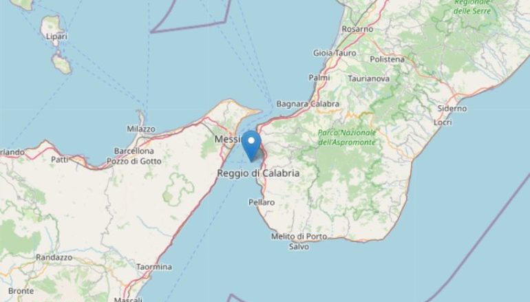 Lieve scossa di terremoto nello Stretto di Messina