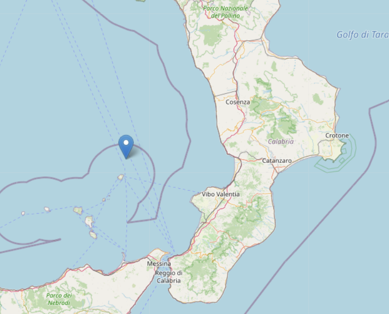 terremoto coste Calabria