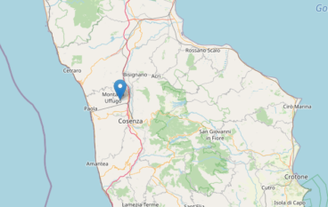 Scossa di terremoto di magnitudo 2.4 gradi a Cosenza