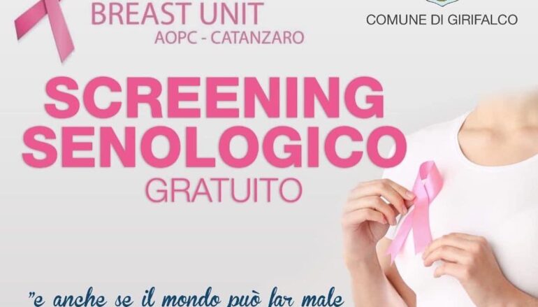 Tumore al seno: A Girifalco screening gratuiti grazie alla Breast Unit