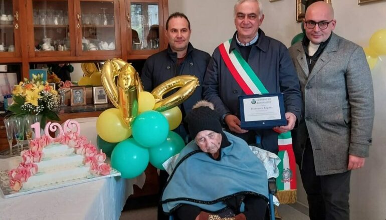 Bagaladi (RC), festeggiati i 100 anni di Francesca Ligato