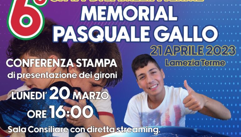 Lamezia Terme, Torneo Internazionale Memorial Pasquale Gallo 2023