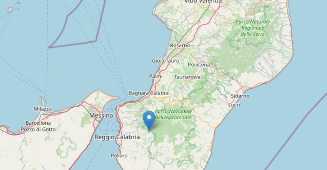 Terremoto a Reggio Calabria di magnitudo 3.5. I particolari