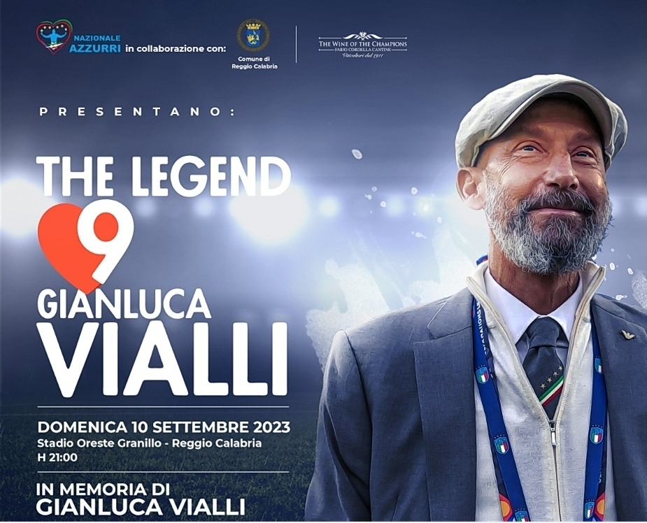 Calcio: “The Legend Gianluca Vialli” a Reggio Calabria