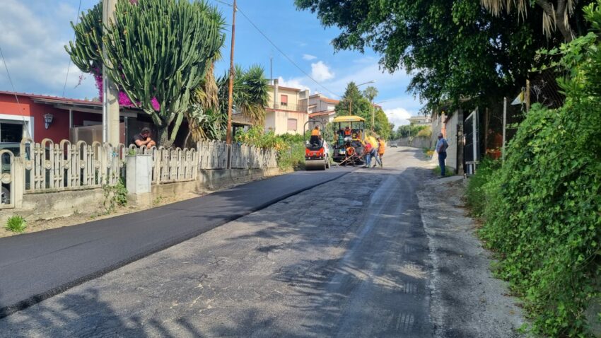 lavori strada benestare e san luca