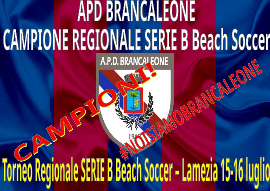 Beach Soccer, APD Brancaleone vince il campionato regionale