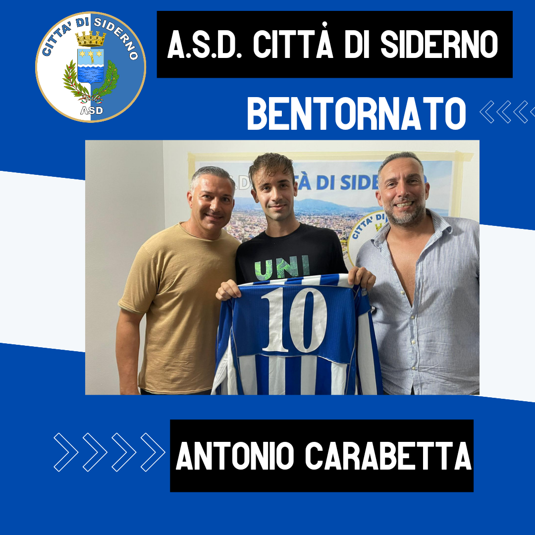 ASD Città di Siderno, ecco Carabetta