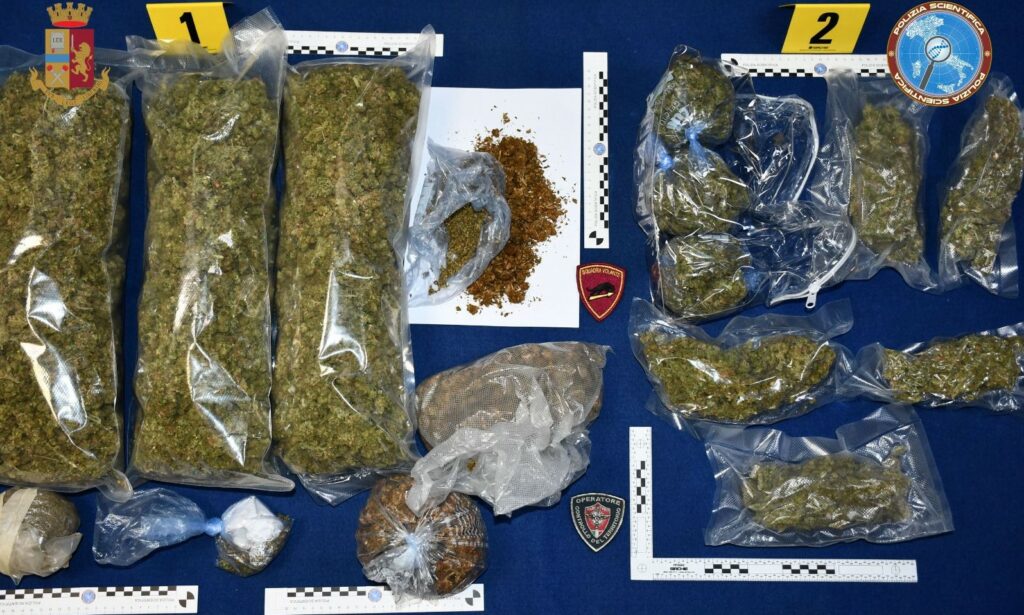 sequestro laboratorio marijuana Cosenza