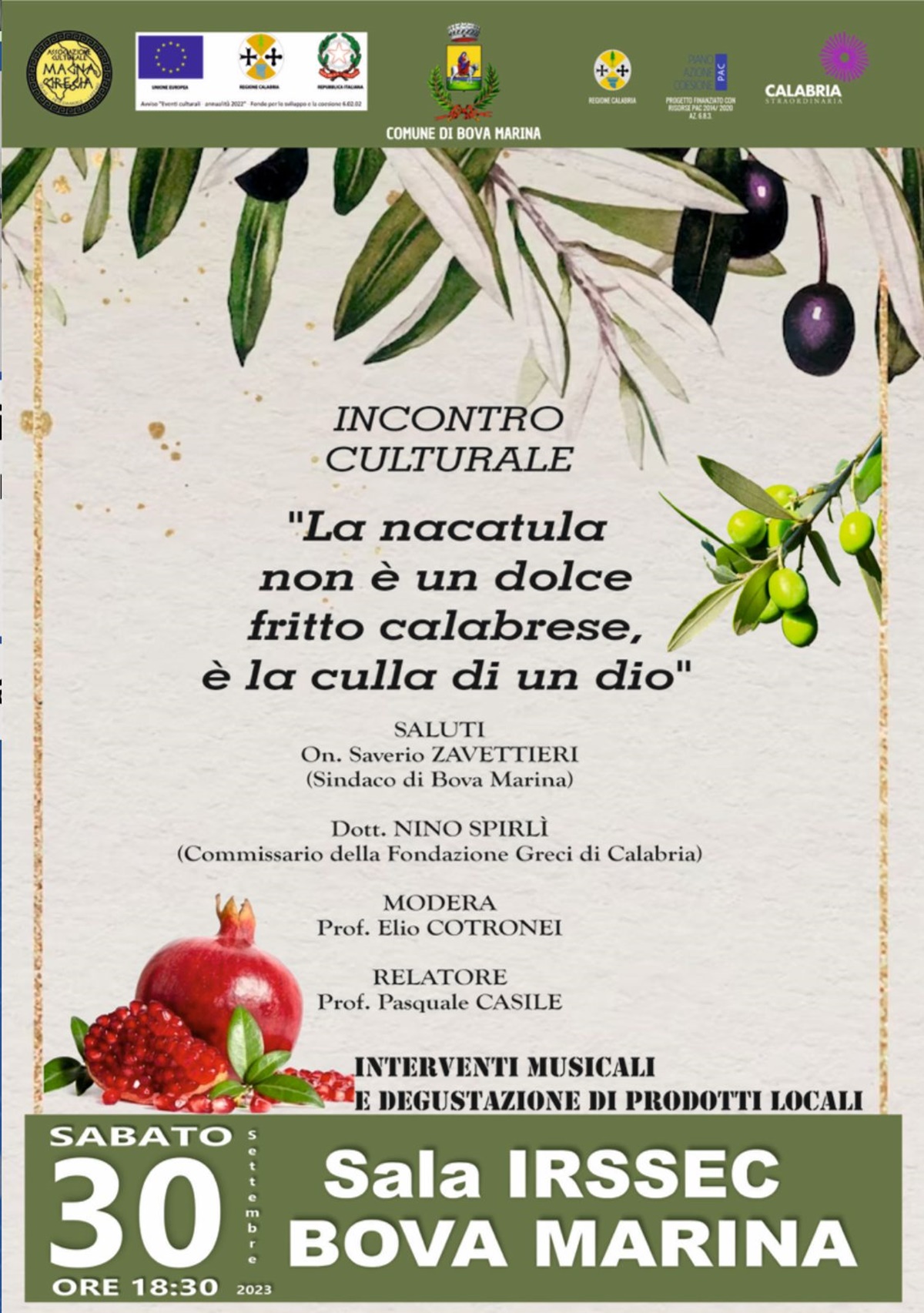 Bova Marina: “La nacatula non è un dolce fritto calabrese, è la culla di un dio”