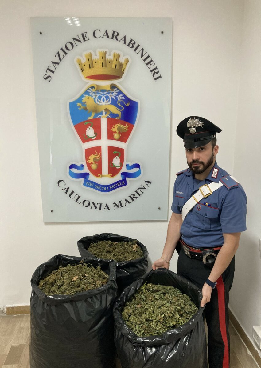 Sequestro marijuana Caulonia