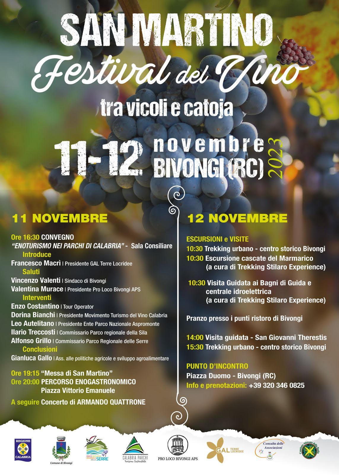 A Bivongi “San Martino – Festival del Vino”