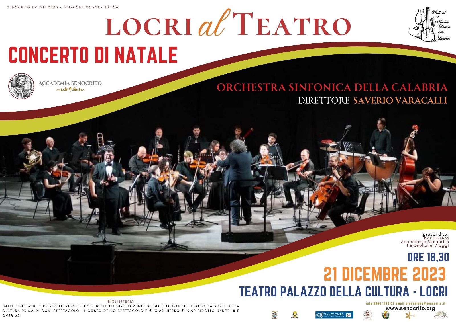 A Locri il Concerto di Natale dell’Orchestra Sinfonica