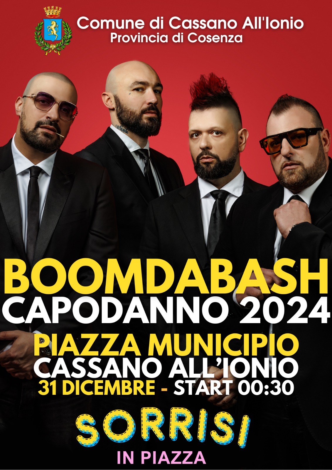 Boomdabash e il benvenuto al nuovo anno di Cassano Sibari