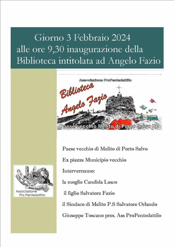 biblioteca angelo fazio
