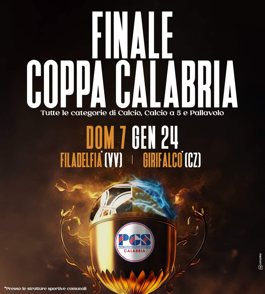 PGS, il 7 gennaio le finali Coppa Calabria