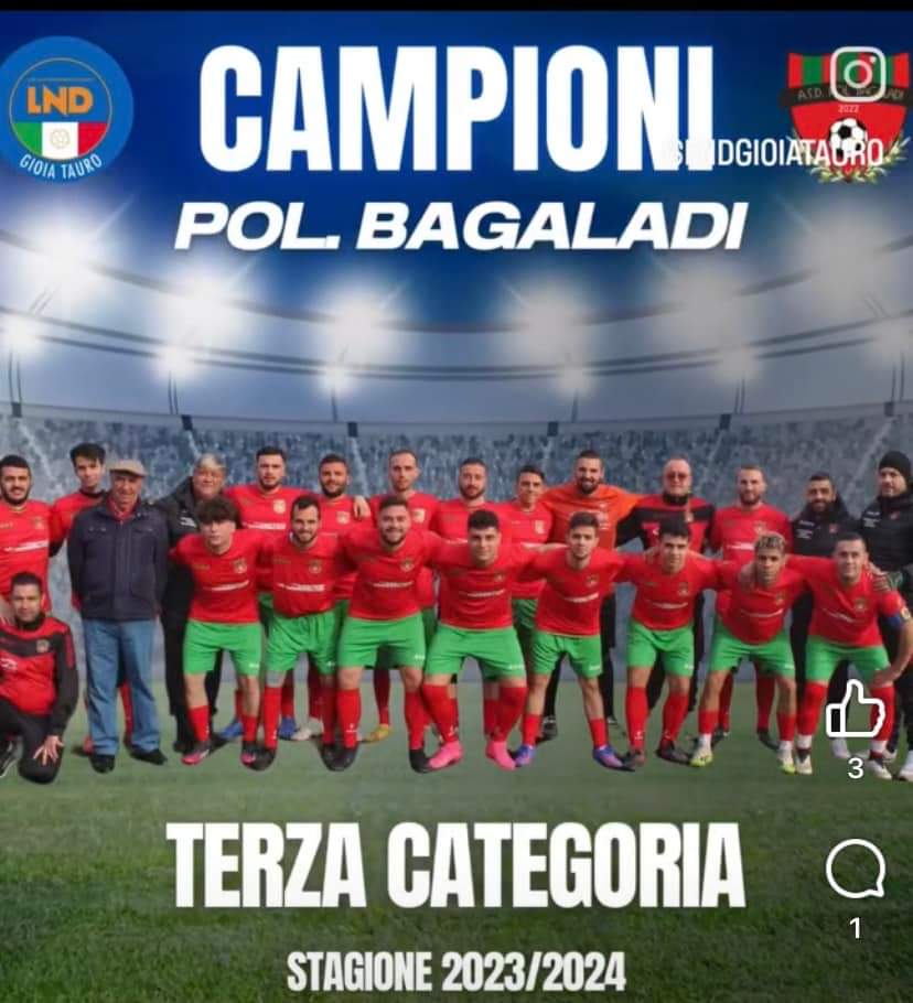 Polisportiva Bagaladi in seconda categoria