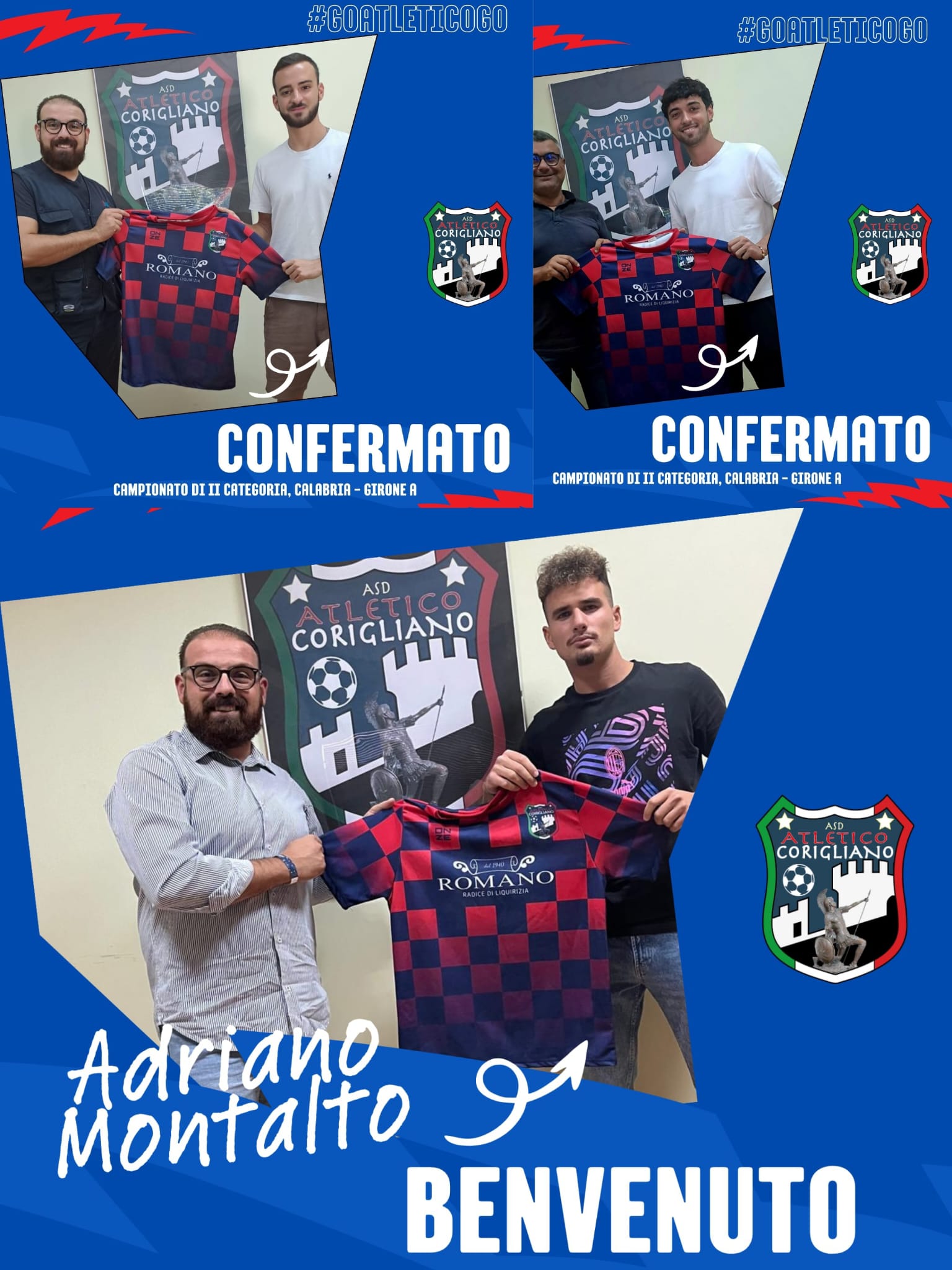 Atletico Corigliano: nuovi arrivi ma anche conferme