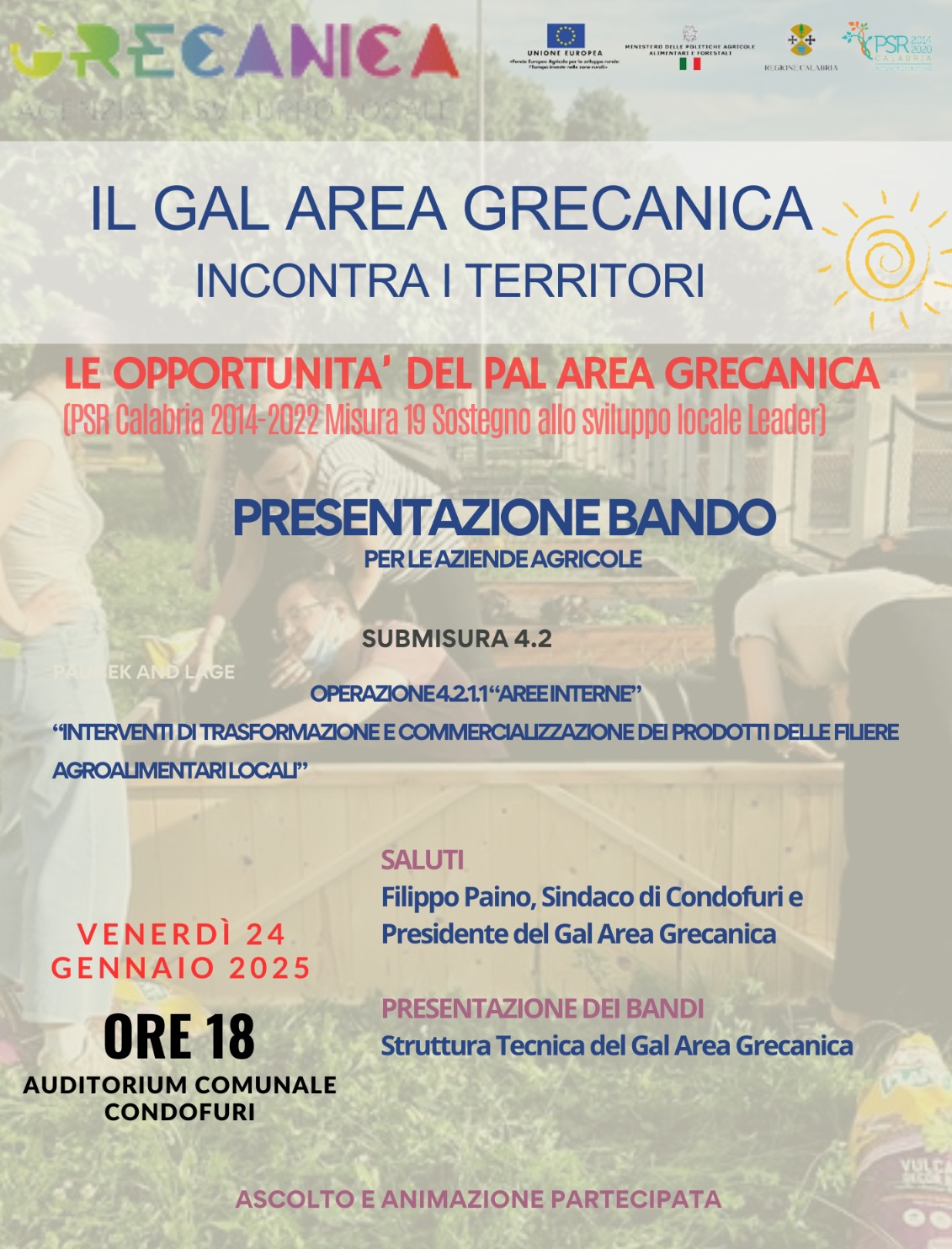 Il Gal Area Grecanica incontra i territori