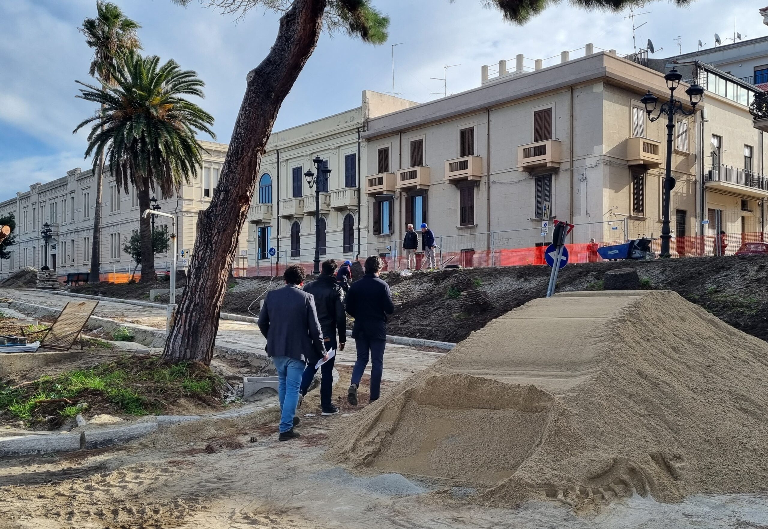 Reggio Calabria, Corso Matteotti: sopralluogo di Falcomatà